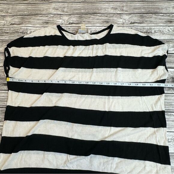 Michael Michael Kors MK Women's Sweater Shirt White Black XS Extra Small Dolman - Picture 10 of 11